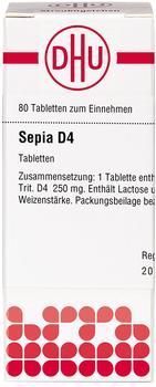 DHU Sepia D 4 Tabletten (80 Stk.)