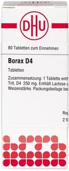 DHU Borax D 4 Tabletten (80 Stk.)