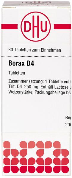 DHU Borax D 4 Tabletten (80 Stk.)