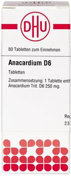 DHU Anacardium D 6 Tabletten (80 Stk.)