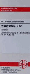 DHU Hyoscyamus D 12 Tabletten (80 Stk.)