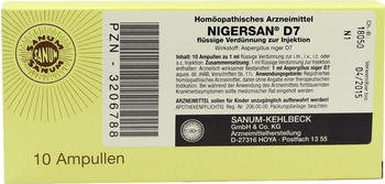 Sanum-Kehlbeck Nigersan D 7 Ampullen (10 x 1 ml)