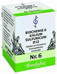 Bombastus Biochemie 6 Kalium Sulfuricum D 12 Tabletten (80 Stk.)