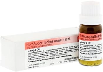 Dr. Reckeweg Ginkgo D 6 Globuli (10 g)