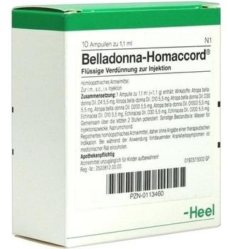 Heel Belladonna Homaccord Ampullen (10 Stk.)