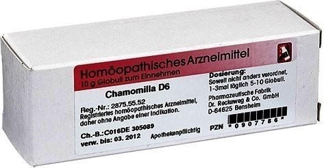 Dr. Reckeweg Chamomilla D 6 Globuli (10 g)