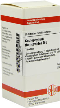 DHU Caulophyllum Thalictroides D 6 Tabletten (80 Stk.)