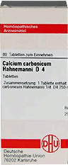 DHU Calcium Carb Hahnem D 4 Tabletten (80 Stk.)