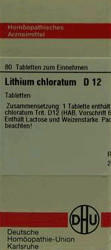 DHU Lithium Chlorat D12 Tabletten (80 Stk.)