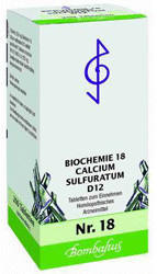 Bombastus Biochemie 18 Calcium Sulfuratum D 12 Tabletten (200 Stk.)