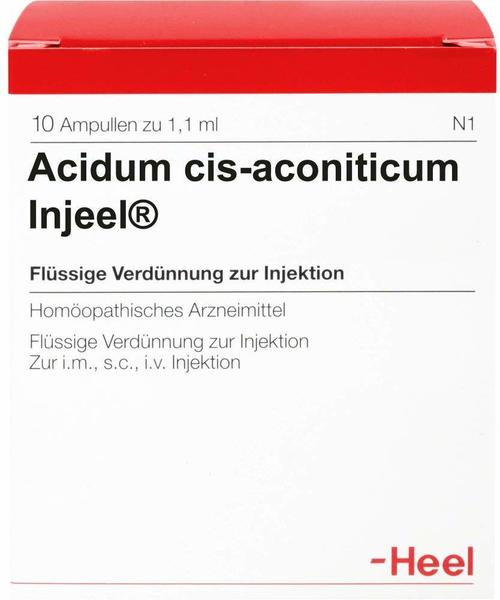 Heel Acidum Cis Aconitum Injeele 1,1 ml (10 Stk.)