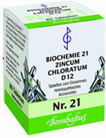 Bombastus Biochemie 21 Zincum Chloratum D 12 Tabletten (80 Stk.)