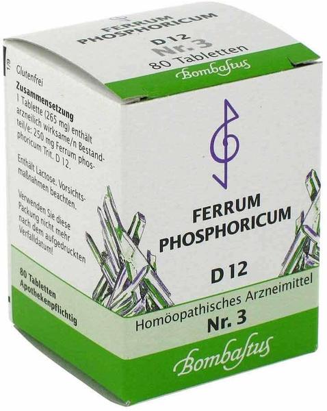 Bombastus Biochemie 3 Ferrum Phosphoricum D 12 Tabletten (80 Stk.)