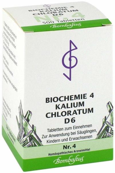 Bombastus Biochemie 4 Kalium Chloratum D 6 Tabletten (500 Stk.)