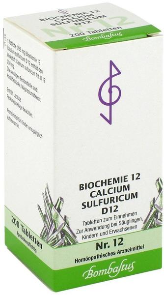Bombastus Biochemie 12 Calcium Sulfuricum D 12 Tabletten (200 Stk.)
