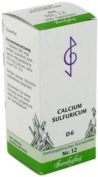 Bombastus Biochemie 12 Calcium Sulfuricum D 6 Tabletten (200 Stk.)