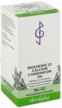 Bombastus Biochemie 22 Calcium Carbonicum D 6 Tabletten (200 Stk.)