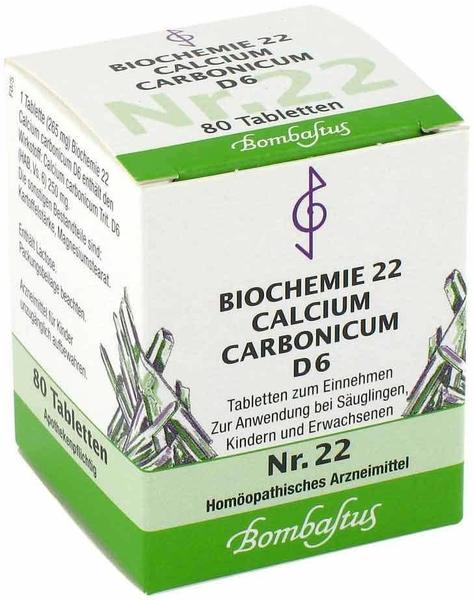 Bombastus Biochemie 22 Calcium Carbonicum D 6 Tabletten (80 Stk.)
