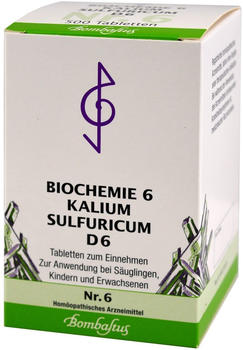 Bombastus Biochemie 6 Kalium Sulfuricum D 6 Tabletten (500 Stk.)