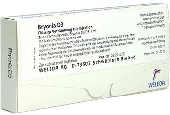 Weleda Bryonia D 3 Ampullen (8 x 1 ml)