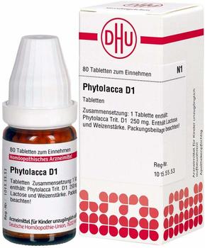 DHU Phytolacca D 1 Tabletten (80 Stk.)