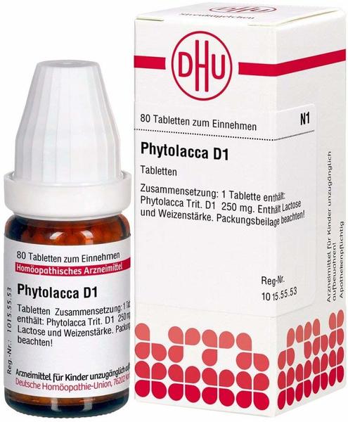 DHU Phytolacca D 1 Tabletten (80 Stk.)