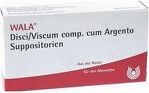 Wala-Heilmittel Disci/ Viscum Comp. C. Argento Suppositorien (10 x 2 g)