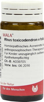 Wala-Heilmittel Rhus Tox. E Fol. D 30 Globuli (20 g)