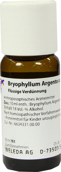 Weleda Bryophyllum Argento Cultum Dilution D 3 (50 ml)