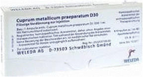 Weleda Cuprum Metallicum Praep. D 30 Ampullen (8 x 1 ml)