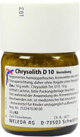 PZN-DE 02592625, Chrysolith D 10 Trituration Inhalt: 50 g, Grundpreis: &euro; 823,- /