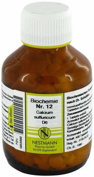 Nestmann Biochemie 12 Calcium Sulfuricum D 6 Tabletten (400 Stk.)