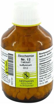 Nestmann Biochemie 12 Calcium Sulfuricum D 12 Tabletten (400 Stk.)