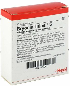 Heel Bryonia Injeele S Ampullen (10 x 1,1 ml)