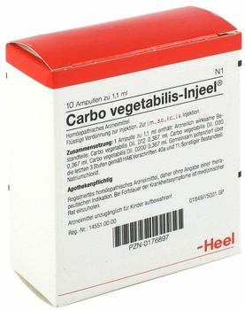 Heel Carbo Vegetabilis Injeele (10 Stk.)