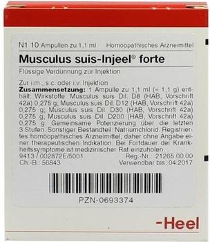 Heel Musculus Suis Injeele Forte (10 Stk.)