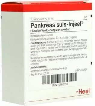 Heel Pankreas Suis Injeele (10 Stk.)