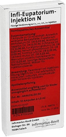 Infirmarius Infi Eupatorium Injektion N (10 x 1 ml)