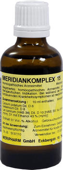Meripharm Meridiankomplex Nr.15 Gelsemium/Epiphyse Tropfen (50 ml)