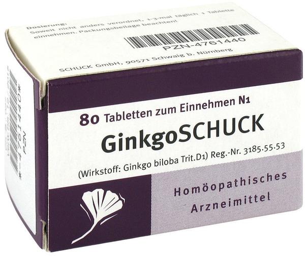 Schuck Ginkgoschuck Tabletten (80 Stk.)