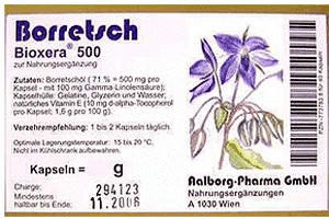 Aalborg Pharma Borretsch Bioxera 500 Kapseln (80 Stk.)
