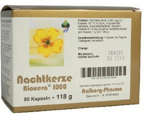 Aalborg Pharma Nachtkerze Bioxera 1000 Kapseln (80 Stk.)