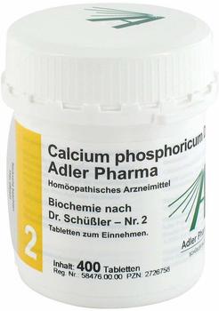 Adler Pharma Biochemie 2 Calcium Phosph. D 6 Tabletten (400 Stk.)