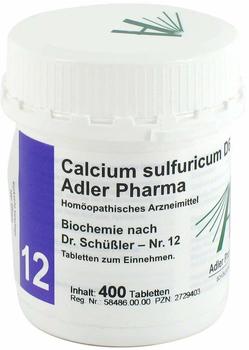 Adler Pharma Biochemie 12 Calcium Sulf. D 6 Tabletten (400 Stk.)