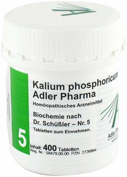 Adler Pharma Biochemie 5 Kalium Phosph. D 6 Tabletten (400 Stk.)