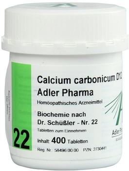 Adler Pharma Biochemie 22 Calcium Carb. D 12 Tabletten (400 Stk.)