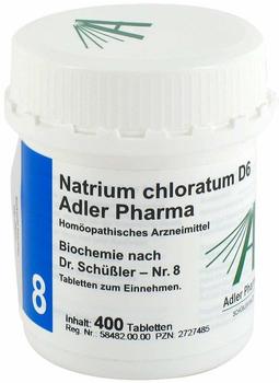 Adler Pharma Biochemie 8 Natrium Chlor. D 6 Tabletten (400 Stk.)
