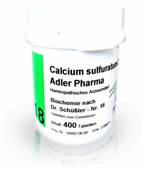 Adler Pharma Biochemie 18 Calcium Sulf. D 12 Tabletten (400 Stk.)