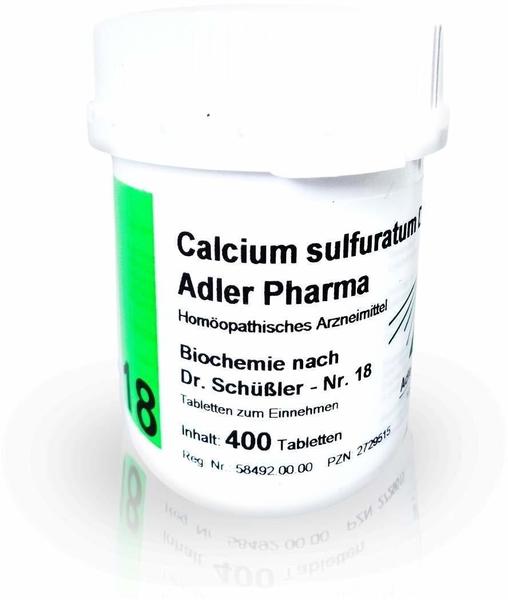 Adler Pharma Biochemie 18 Calcium Sulf. D 12 Tabletten (400 Stk.)