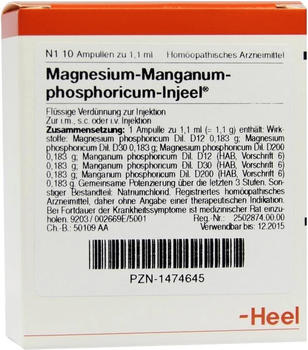 Heel Magnesium Mangan. Phos. Injeele (10 Stk.)